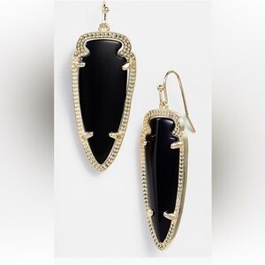 Kendra Scott, Skylar earrings, black and gold